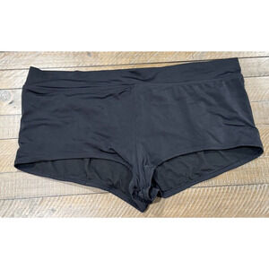 Jaclyn Smith Woman Plus Size Black Swim Bottoms - Boy Shorts - Size 22W